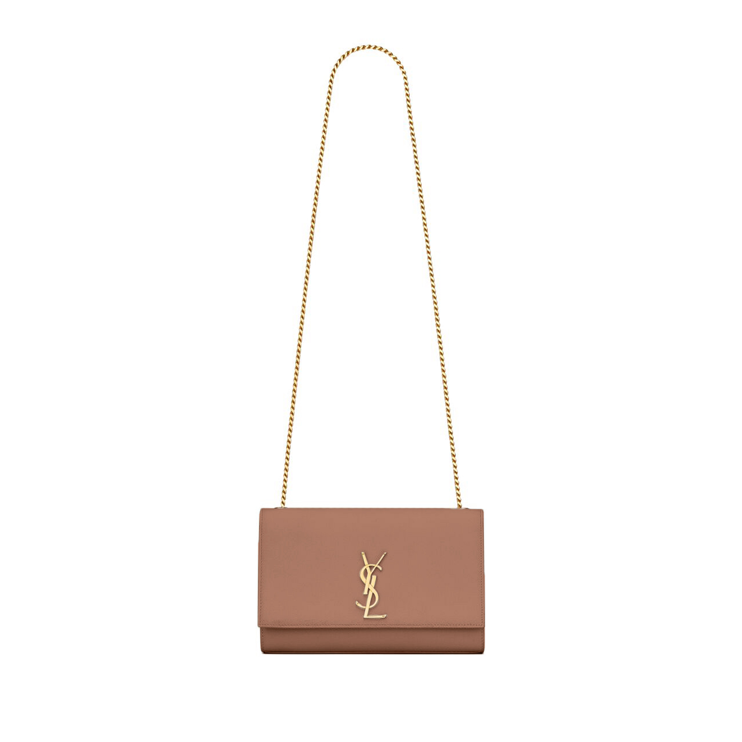 YSL KATE MEDIUM IN GRAIN DE POUDRE EMBOSSED LEATHER 469390BOW0J1489 (24*14.5*5.5cm)